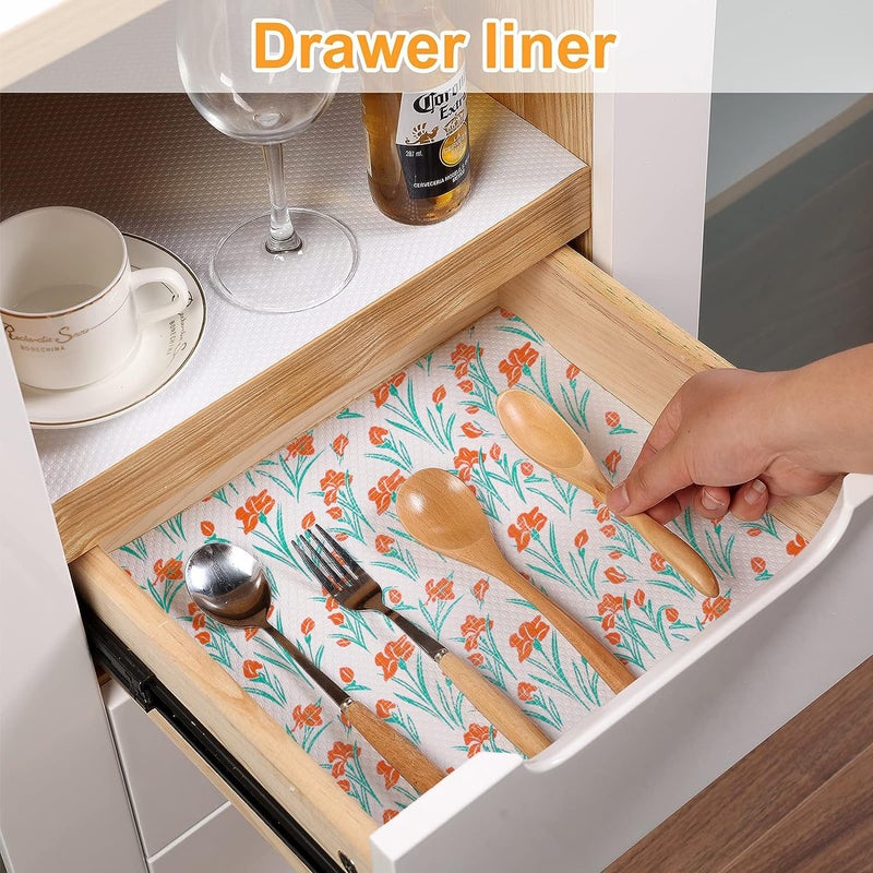 Vocal Store Anti-Slip Kitchen Cabinet Drawer Shelf Mat Liner Sheets Textured Multipurpose 5 Meter Roll, Green - CDOJ9-P14-5M - Image 5