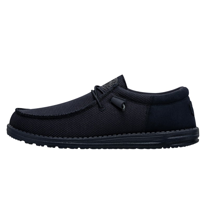 HEYDUDE Men's Wally Funk Mono Navy Size 10| Men's Loafers | Men's Slip On Shoes | Comfortable & Light-Weight - Image 1