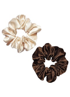 Sufermoe Sufermoe 12 Pcs Satin Silk Hair Scrunchies, Assorted Classic Color, 4.5 Inch Hair Ties for Women Girls, Hair Accessories  - Image 5