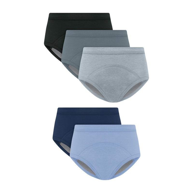 Hanes Unisex Baby Potty Training Underwear Brief, 5 Pairs, Heavy Absorbency Toddler Boys' Cotton Training Underwear - Image 1
