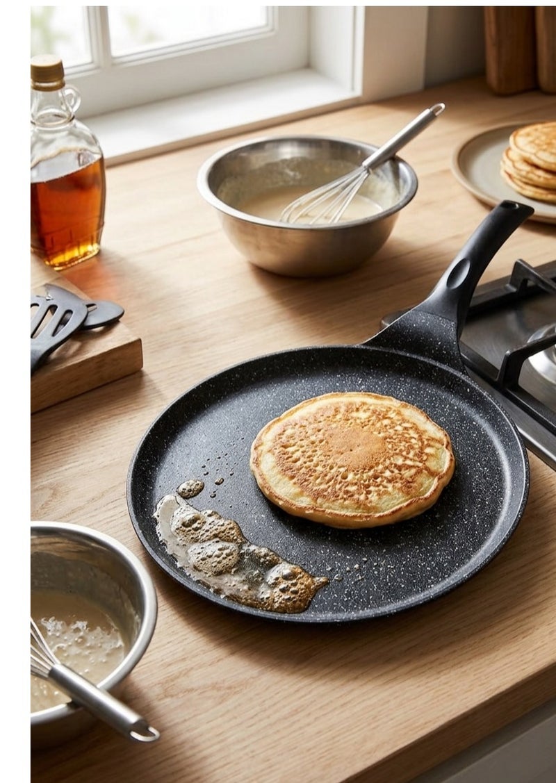 Granite Non-Stick Pancake & Crepe Pan – Multi-Purpose Crepe Cooking Pan - Image 2