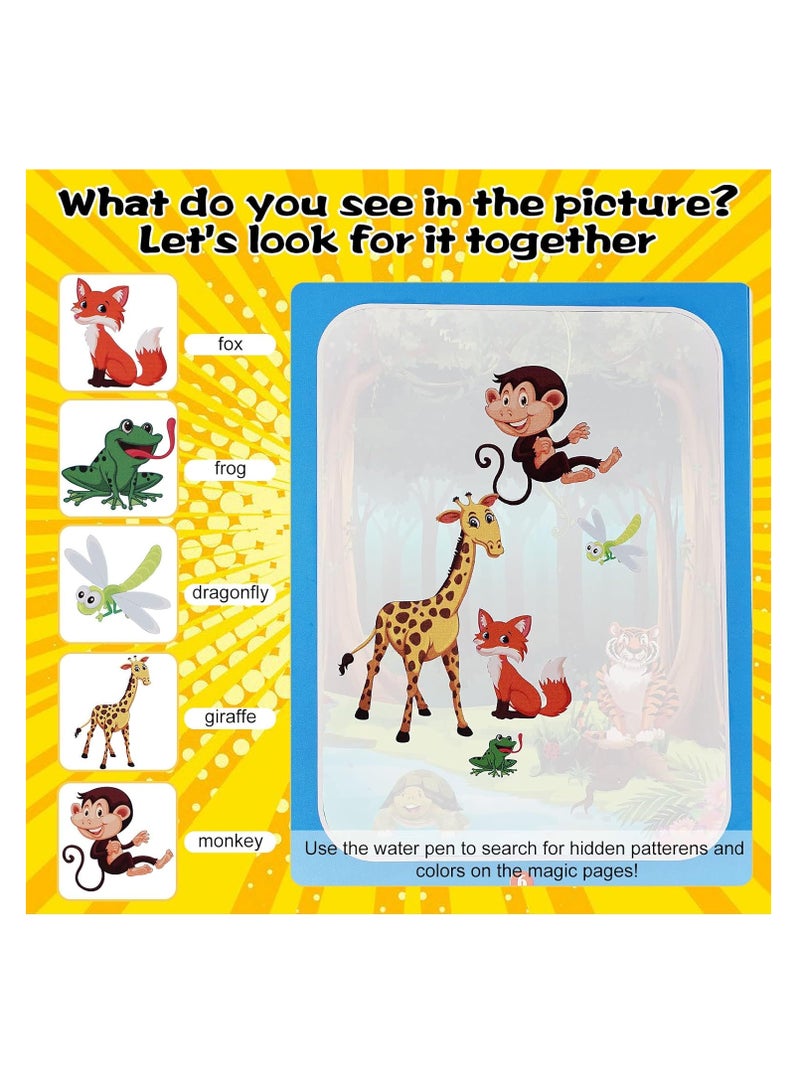 كتاب رسم للأطفال قابل لإعادة الاستخدام كتاب تلوين لعبة تعليمية للأطفال مع 6 قطع قلم - Image 2