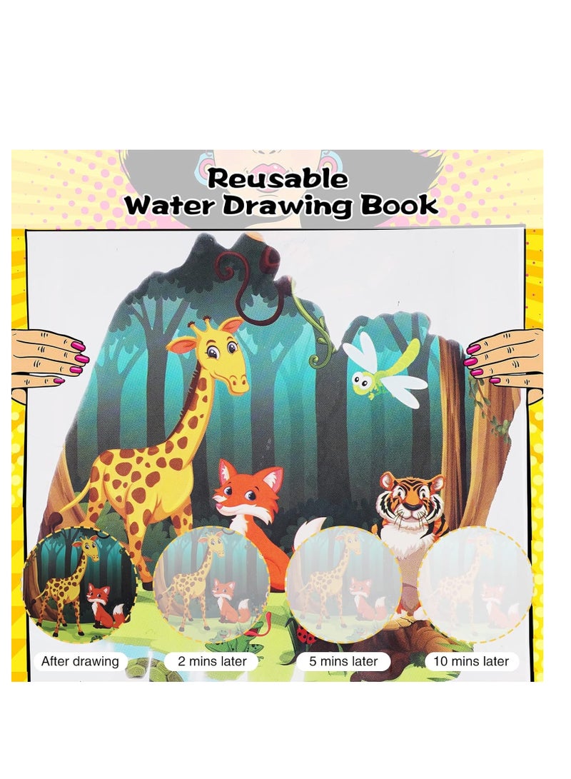 كتاب رسم للأطفال قابل لإعادة الاستخدام كتاب تلوين لعبة تعليمية للأطفال مع 6 قطع قلم - Image 3