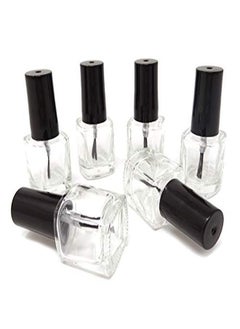 HONBAY 6Pcs 5Ml Empty Nail Polish Glass Bottles With Brush Cap  - Image 1