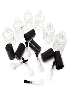 HONBAY 6Pcs 5Ml Empty Nail Polish Glass Bottles With Brush Cap  - Image 4