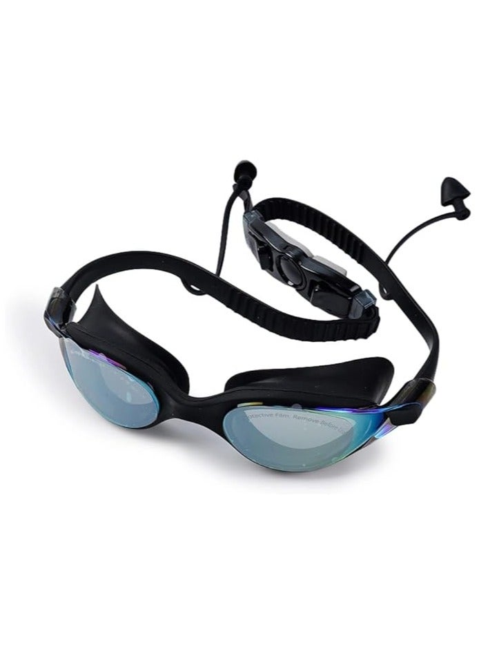 نظارات سباحة احترافية للياقة البدنية مع نظارات سباحة مضادة للضباب ومضادة للتسرب وحماية من الأشعة فوق البنفسجية