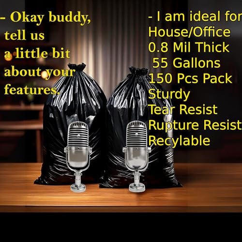 DIVISIONAL 150 Count | 55 Gallon Trash Bags | 150- Pack | Heavy Duty Trash Bags | Heavy Duty Garbage Bags | Black Garbage Bags | Large | 20 Micron - Image 3