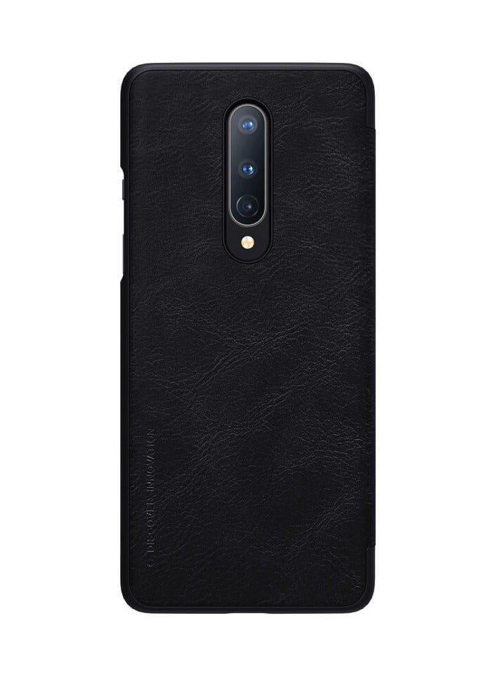 Nillkin Qin Series Leather case for Oneplus 8 - Black - Image 1