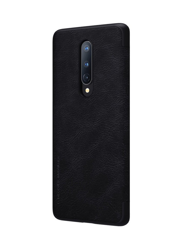 Nillkin Qin Series Leather case for Oneplus 8 - Black - Image 2