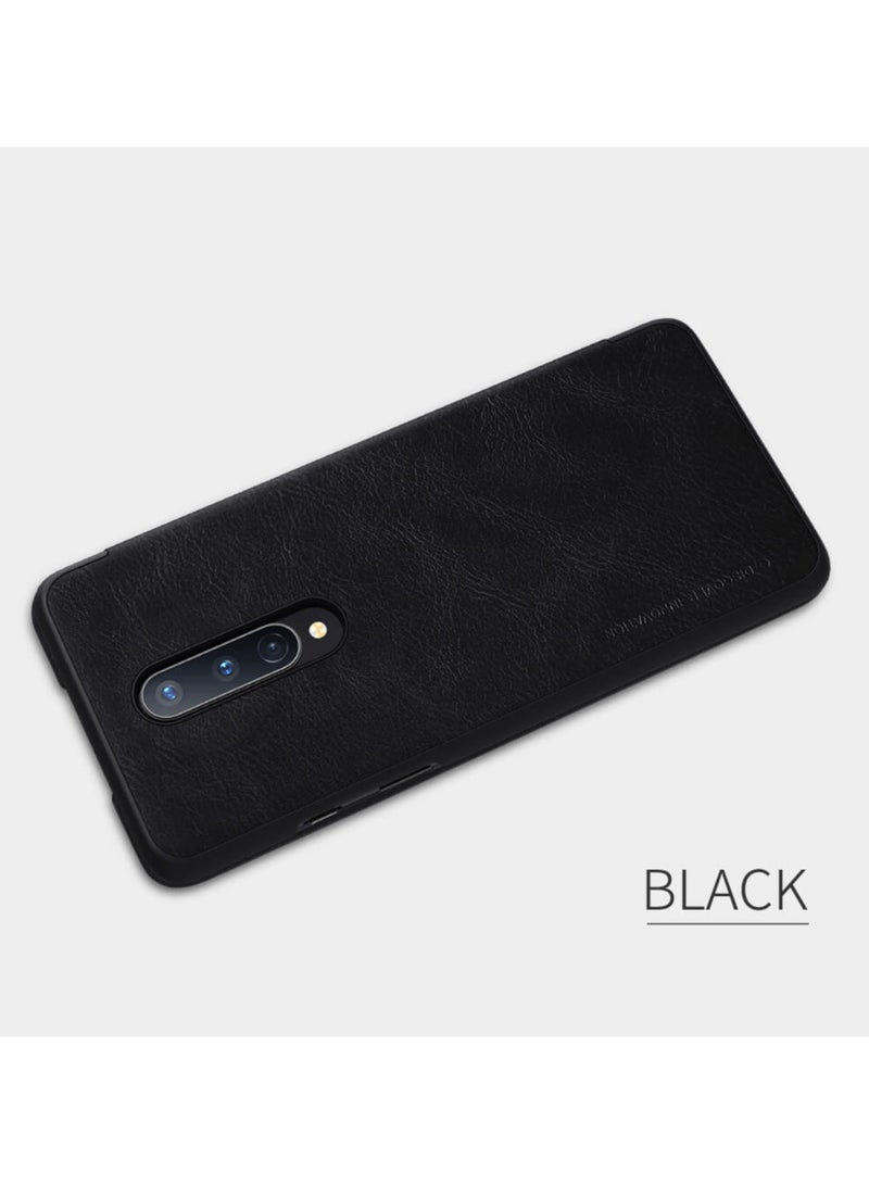 Nillkin Qin Series Leather case for Oneplus 8 - Black - Image 5