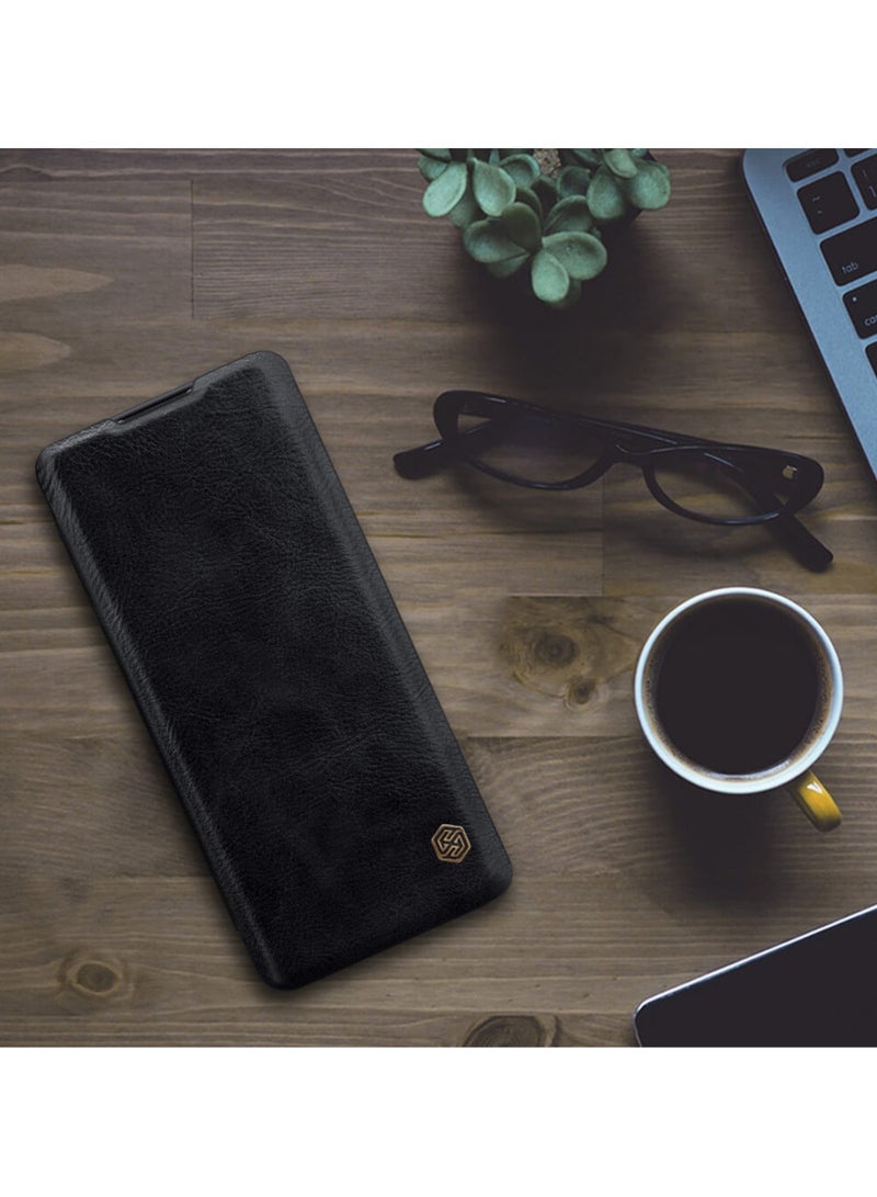 Nillkin Qin Series Leather case for Oneplus 8 - Black - Image 4