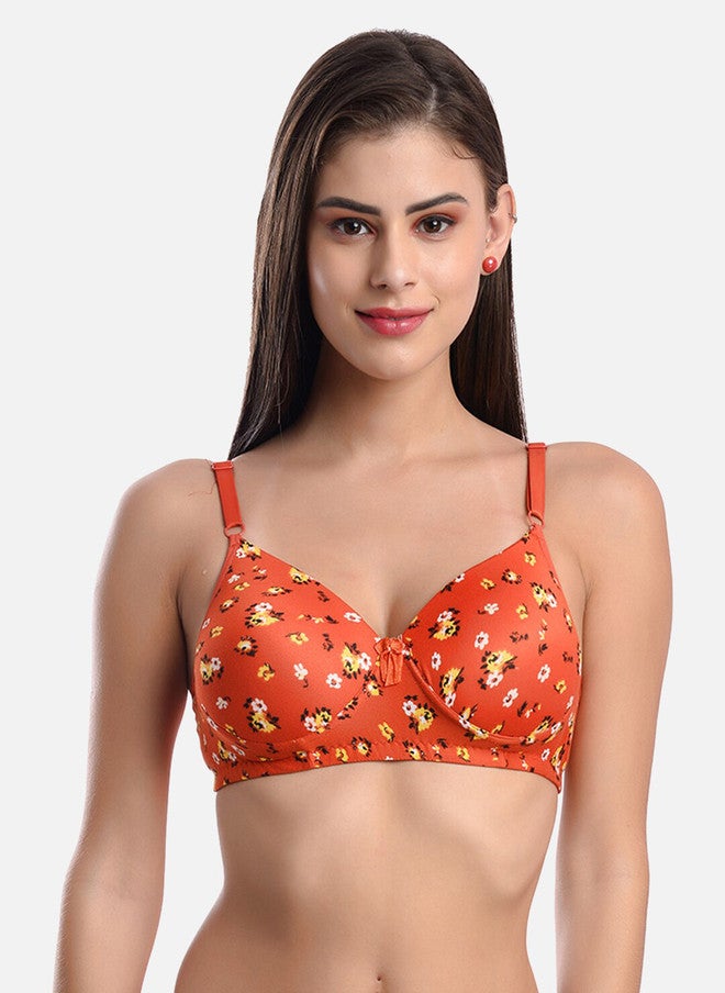 FIMS Pack of 3 Floral Printed Full Coverage Everyday Bras With All Day Comfort - Image 3