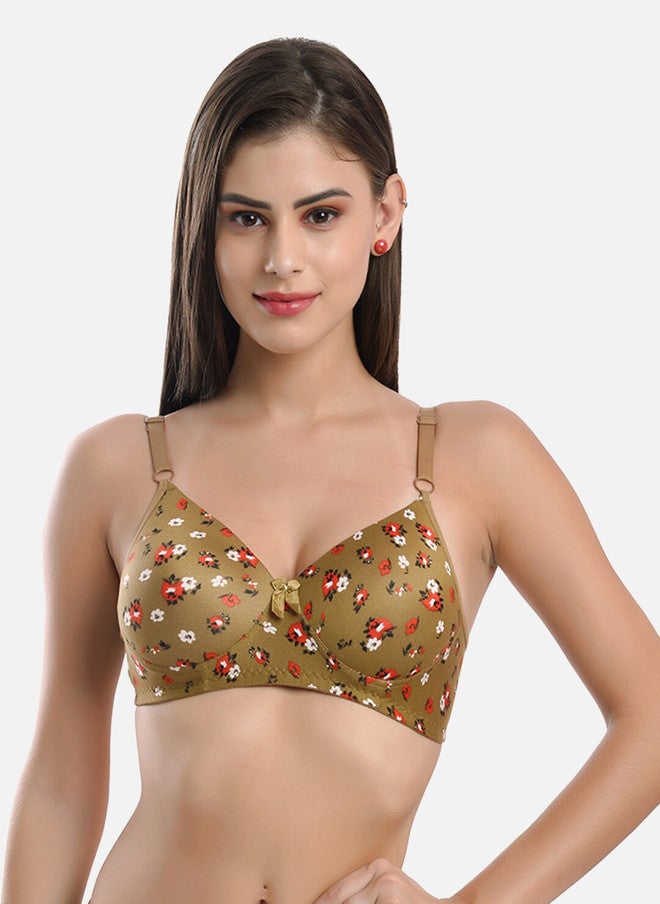 FIMS Pack of 3 Floral Printed Full Coverage Everyday Bras With All Day Comfort - Image 2