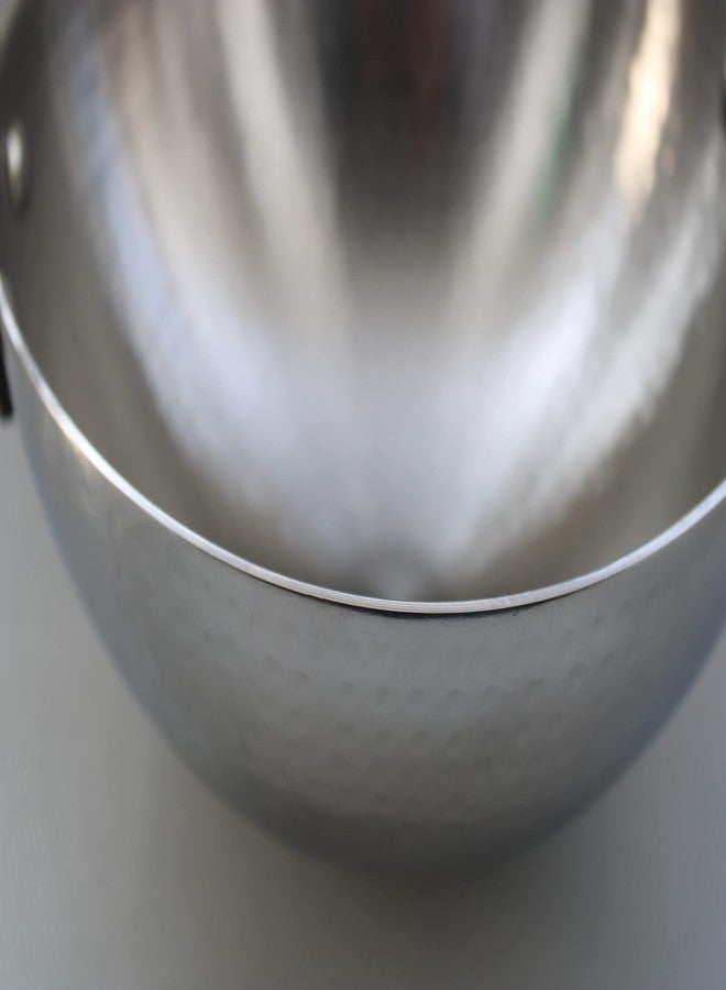KITCHEN NEXT Stainless Steel Heavy Weight Hammered Kadhai, 2.5 mm,20 cm - Image 4