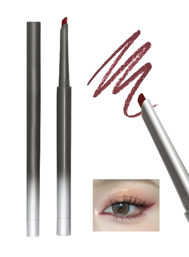 اوكيل كحل منجل ، كحل جل غير لامع مقاوم للماء ، أقلام تحديد جل مقاومة للعرق طويلة الأمد مقاومة للعرق ، قلم مكياج بزاوية رفيعة قابلة للسحب - 04 عنابي - Image 1