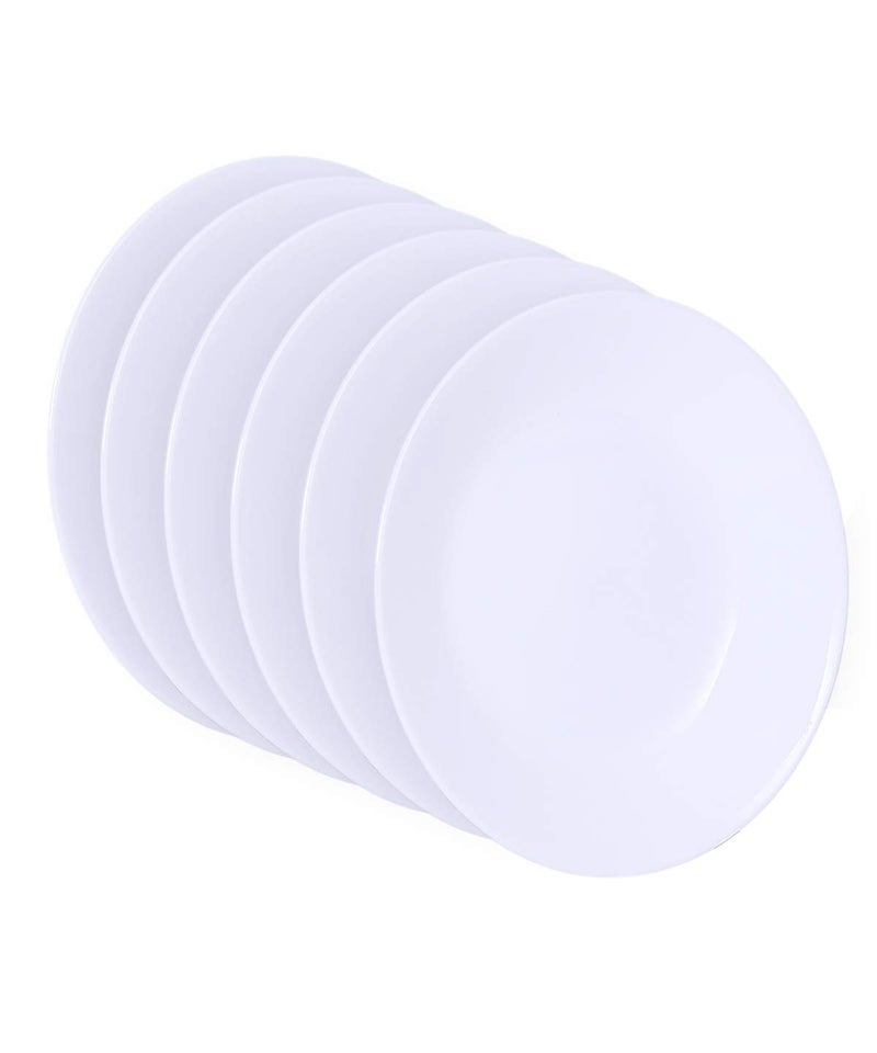 Corelle, White, Livingware Luncheon Plate, 8-1/2-Inch, Set of 6, 8-1/2 - Image 1