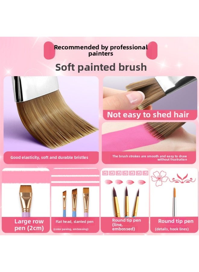No Odor Children Facial Painting Pigment Tool Suit Face Painting Body Painting Face Material Water Soluble Makeup Pigment-Color:[12 Grid Flower Fairy Color Matching 12 Gayi Enigma  - Image 5