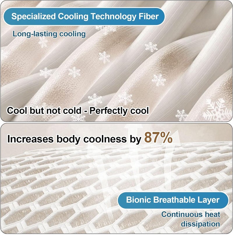 OTOB Cooling Couch Covers for Dogs Washable Ice Silk Fabric Non Slip Pet Couch Cover for Sofa, 3D Structure Breathable Soft Large Dog Mat Blanket Sofa Furniture Protector (Luxury Cream, 43.3"x94.5") - Image 5