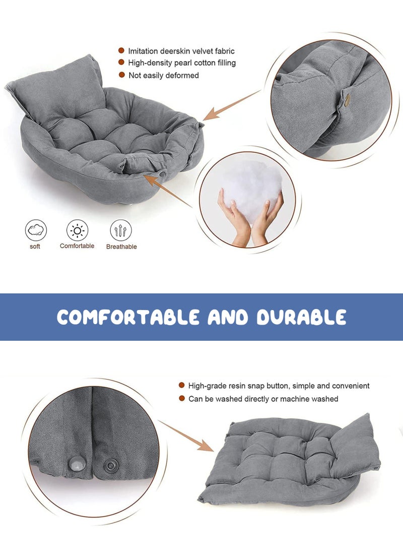URbazaar 3 in 1 Dog Sofa Bed, Water Resistant,for Small,Medium and Large Dogs,Cat Beds for Indoor Cats, Soft and Comfortable,Multifunctional Deformation Pet Nest - Image 3