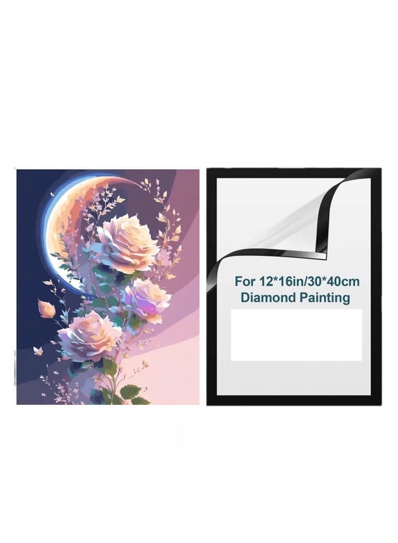 Bluejw 5D Diamond Painting Kits For Adults,Flowers Diamond Art Kits,DIY Full Drill Crystal Gem Arts and Crafts,Ideal For Home Recreation And Wall Decor - Image 1