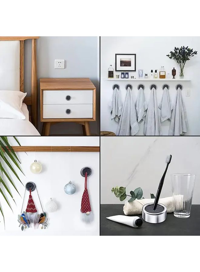 Silver No Drill Wall Mounted Kitchen Cloth Holder Space Saving Storage Clip For Dishcloth Towel Gloves And Rags Easy Install Organizer - Image 5