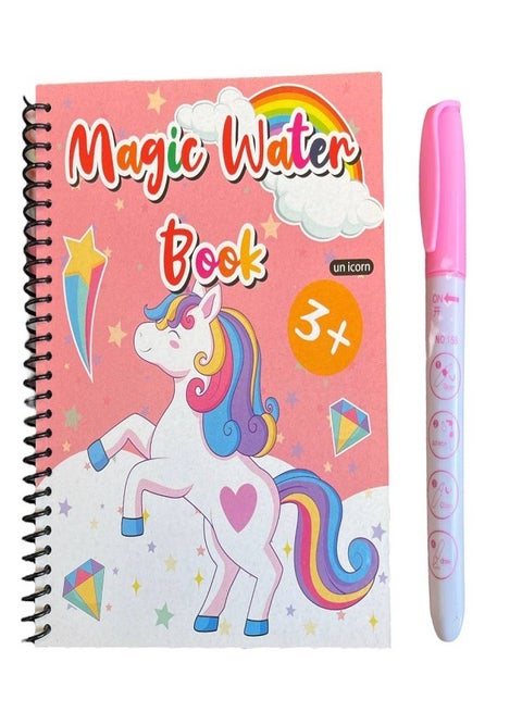 Magic coloring book with water - no mess no stains - fun and educational multiple graphics - boys and girls
