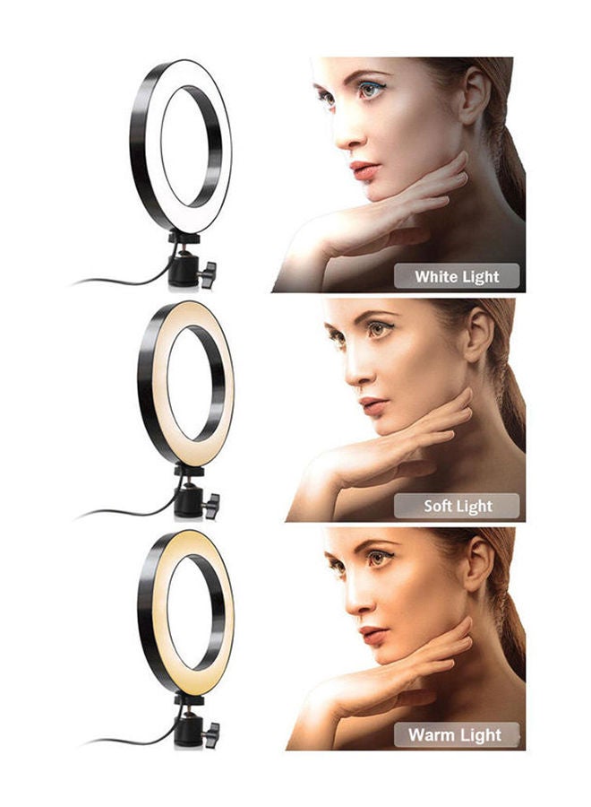 NIBEMINENT LED Ring Light 10inch White - Image 4