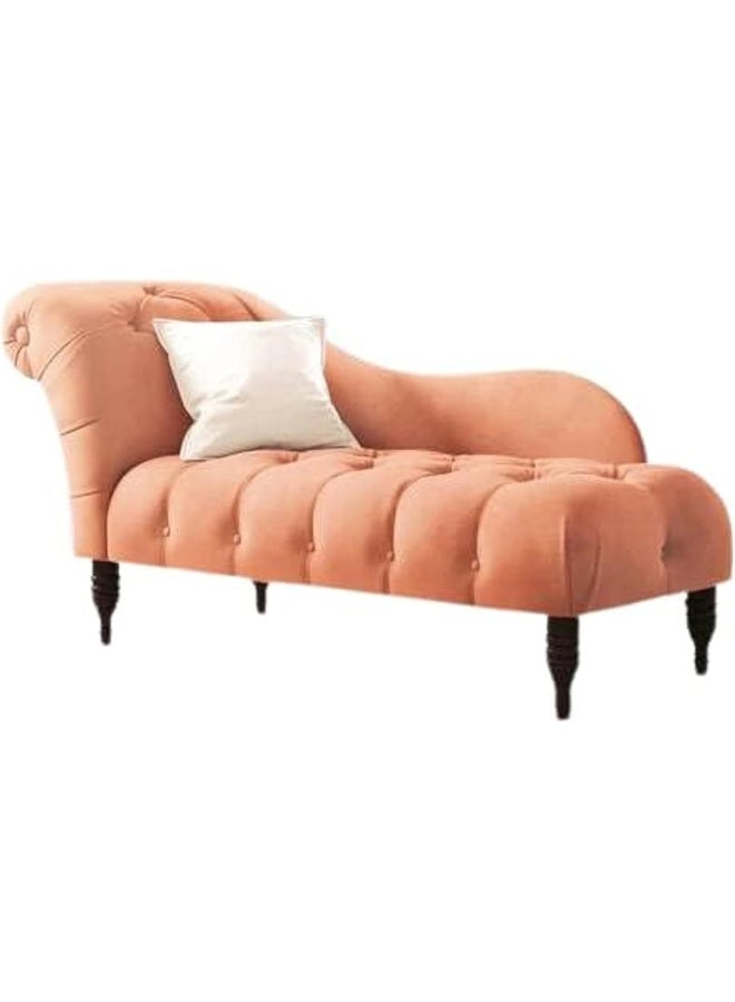 Zayn comforts كرسي تشيس لونج مخمل أنيق مزخرف، ديوان تقليدي لمساحات المعيشة الفاخرة - Image 4