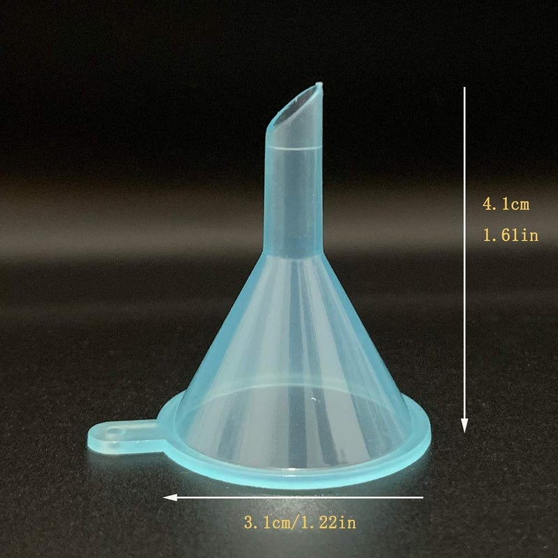 Avenoir Refillable Cosmetic Containers Funnels, Funnels for Filling Bottles of Lotion, Water, Essential Oils, Lotions, Shampoo, Conditions, Cleaning Products, Pink, Clear, Blue - Image 3