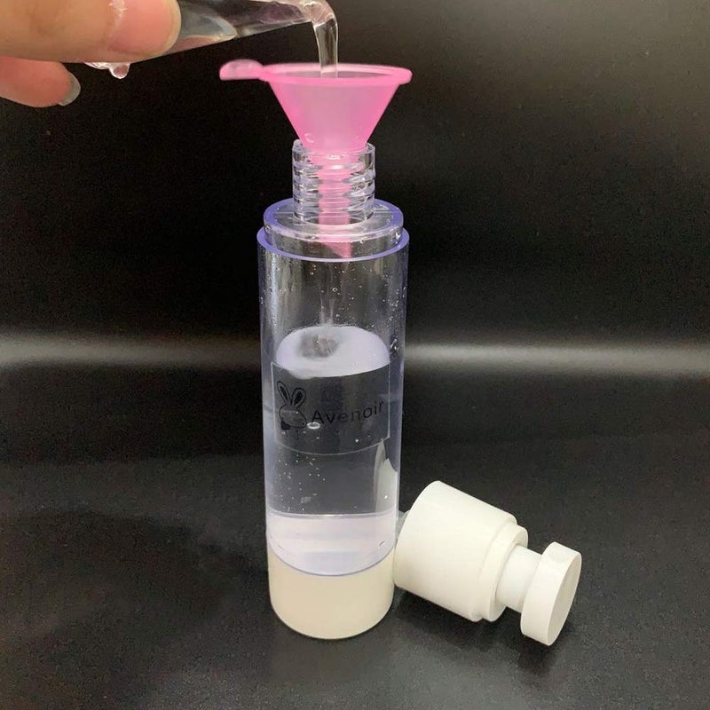 Avenoir Refillable Cosmetic Containers Funnels, Funnels for Filling Bottles of Lotion, Water, Essential Oils, Lotions, Shampoo, Conditions, Cleaning Products, Pink, Clear, Blue - Image 4