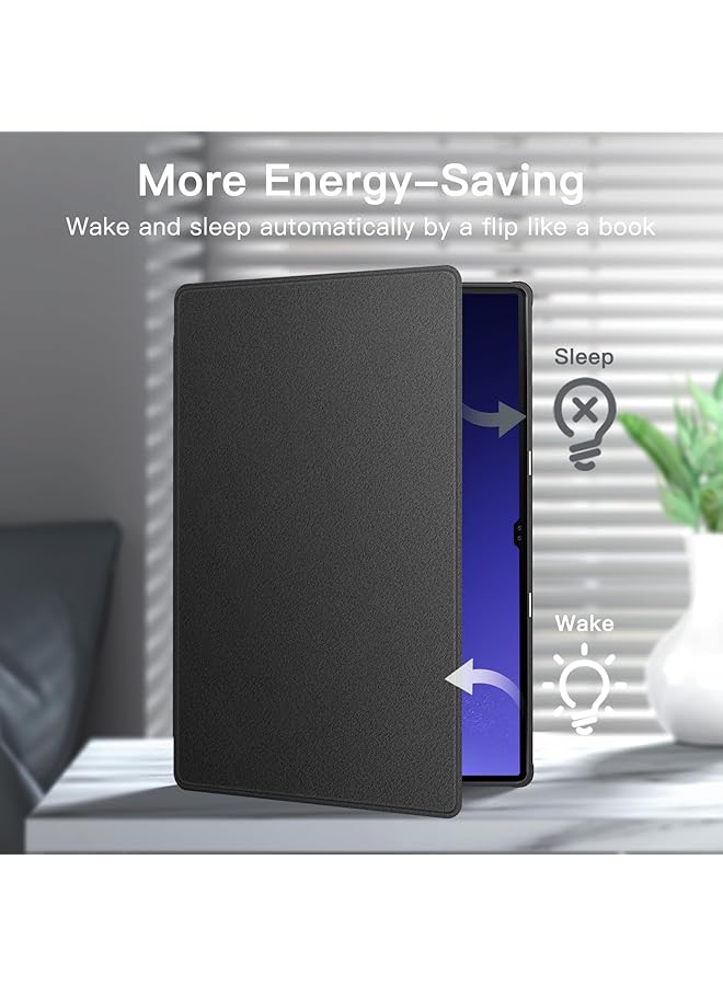 جي تيك حافظة لجهاز سامسونج جالكسي تاب S10 ألترا تاب S9 ألترا مقاس 14.6 بوصة مع حامل قلم S، غطاء واقٍ رفيع للغاية متعدد الزوايا، أسود جرافيت - Image 5
