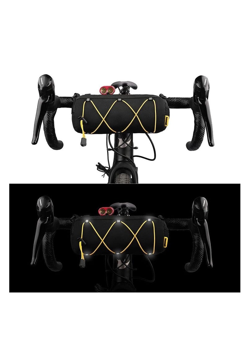 Y&D - Bike Handlebar Bag, Bicycle Front Bag Fram Storage Roll Mountain Road Bikes Commuter Shoulder Professional Cycling Accessories - Image 1