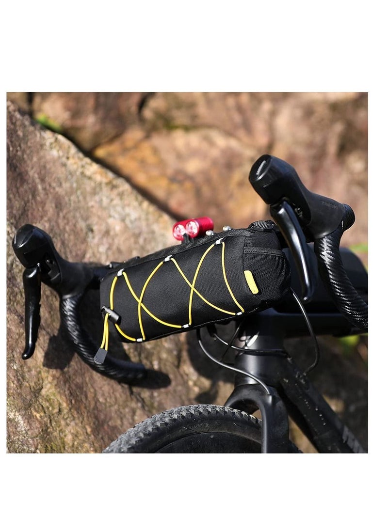 Y&D - Bike Handlebar Bag, Bicycle Front Bag Fram Storage Roll Mountain Road Bikes Commuter Shoulder Professional Cycling Accessories - Image 1