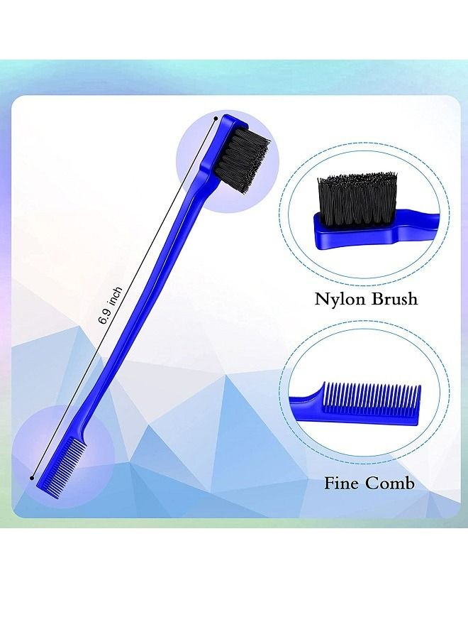 McDou مجموعة فرش تصفيف الشعر الزرقاء 3 قطع فرشاة الحواف - Image 2