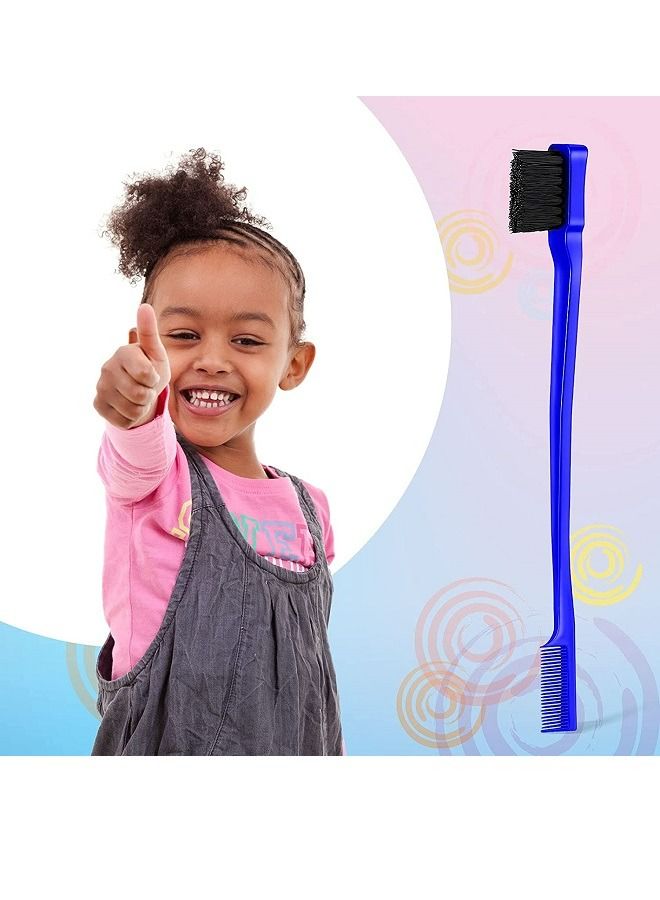 McDou مجموعة فرش تصفيف الشعر الزرقاء 3 قطع فرشاة الحواف - Image 3