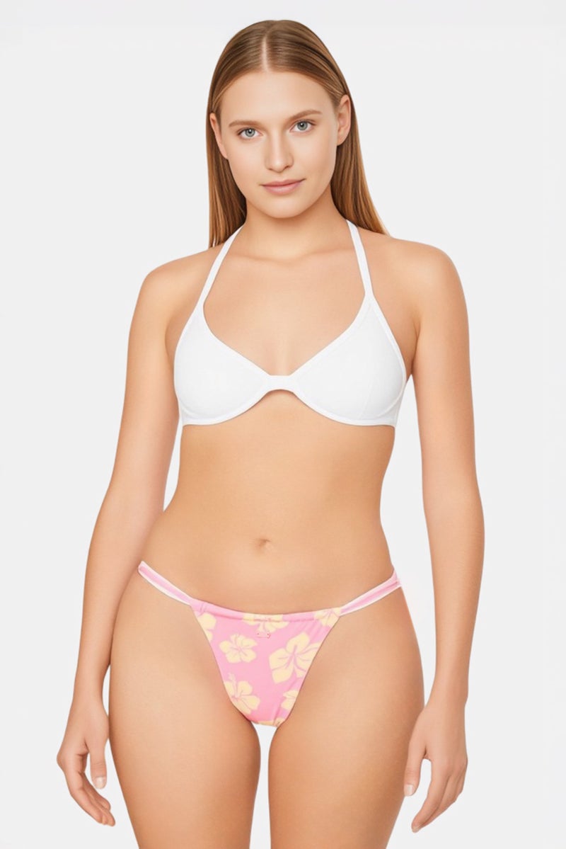 Pull & Bear Pull Bear x Pacific Republic Women Floral Print Bikini Bottom, Multicolor - Image 1