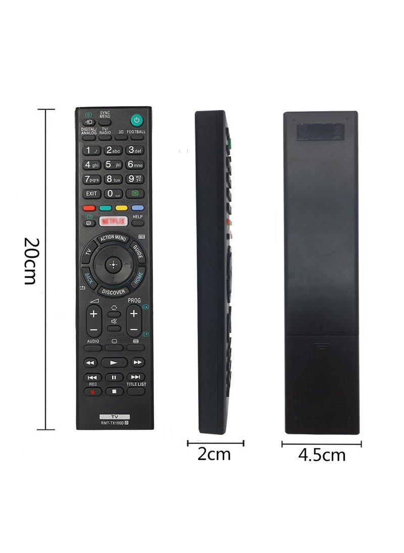 Generic - Smart Replacement Remote Control for SONY TV Portable Size TV Remote Controller Easy to Grab Black - Image 1