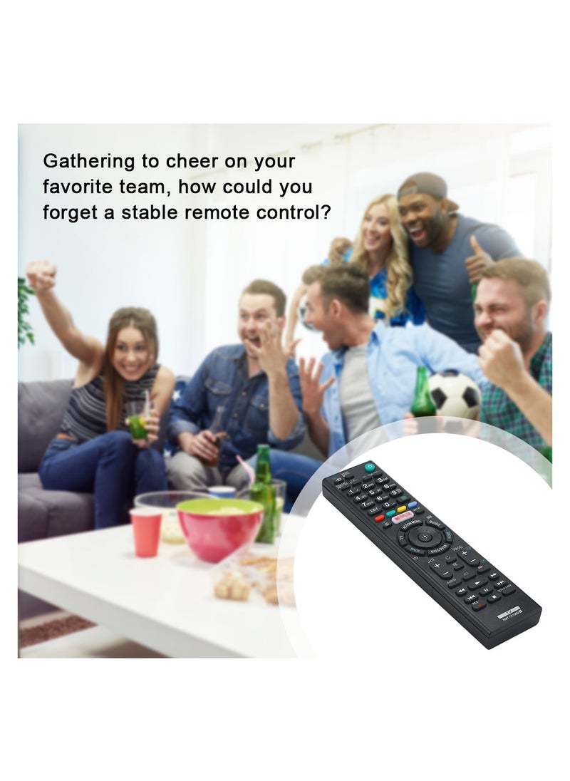 Generic - Smart Replacement Remote Control for SONY TV Portable Size TV Remote Controller Easy to Grab Black - Image 1