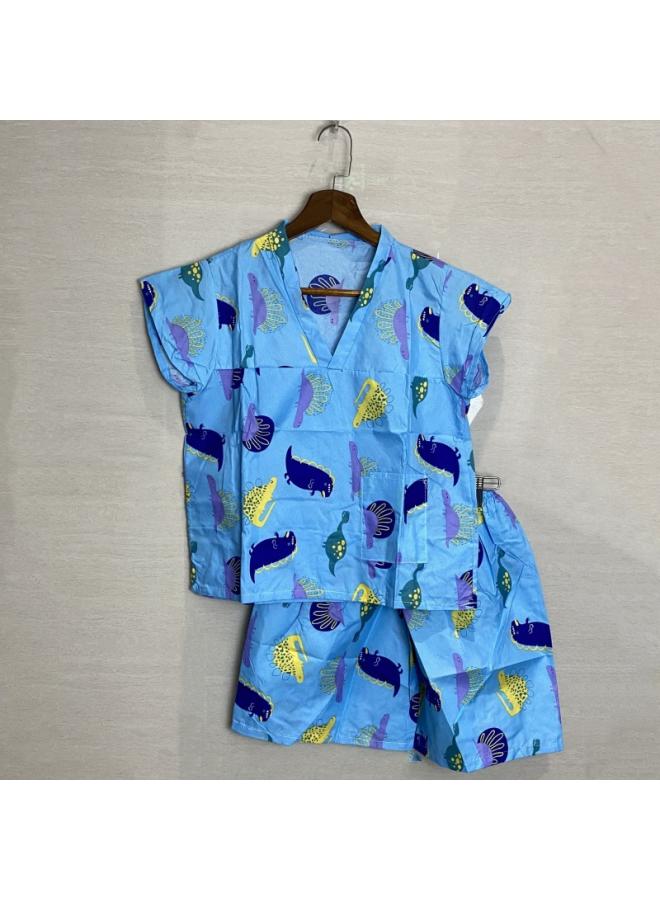 Generic New Disposable Bath Clothes Children's Sweat Clothes Cartoon Sauna Clothes Children's Clothes Bathrobe Hotel Bathhouse Soup Spring Massage Clothes