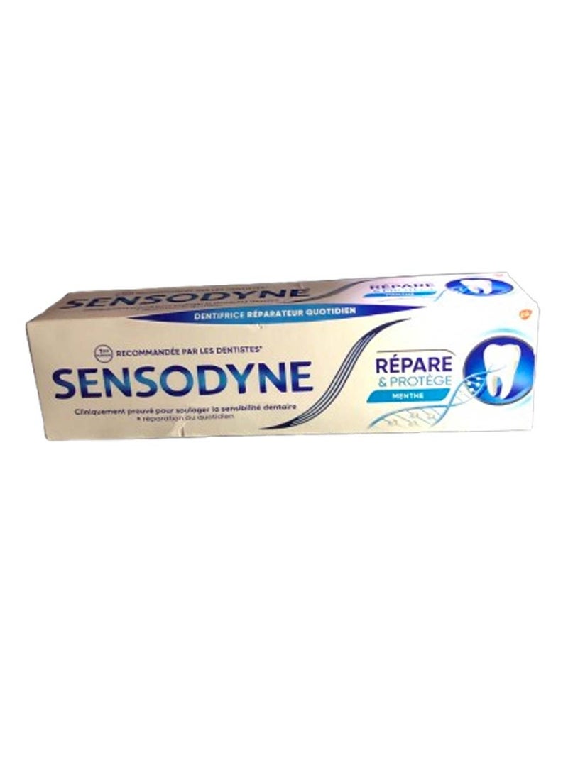 Sensodyne Répare and Protège Menthe or Repair and Protect Toothpaste Mint 75ml  - Image 2