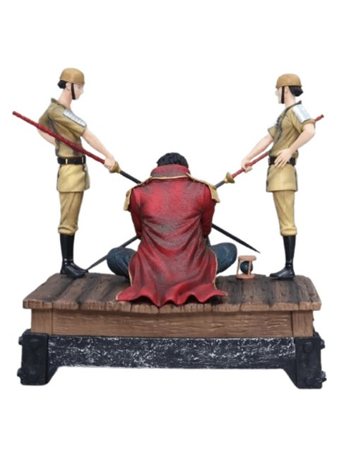 Gol D. Roger Anime Figure - One Piece PVC Statue with Execution Scene | Realistic Anime Character Model Ornament