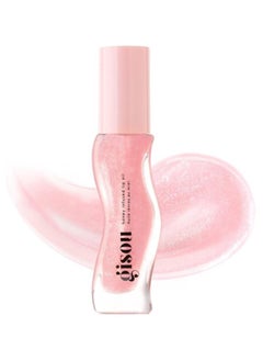 Gisou Pink Shimmer Glow Honey Infused Lip Oil - Hydrating, Nourishing, and Naturally Enhancing Formula for Luxurious Lips, Watermelon Sugar  - Image 1