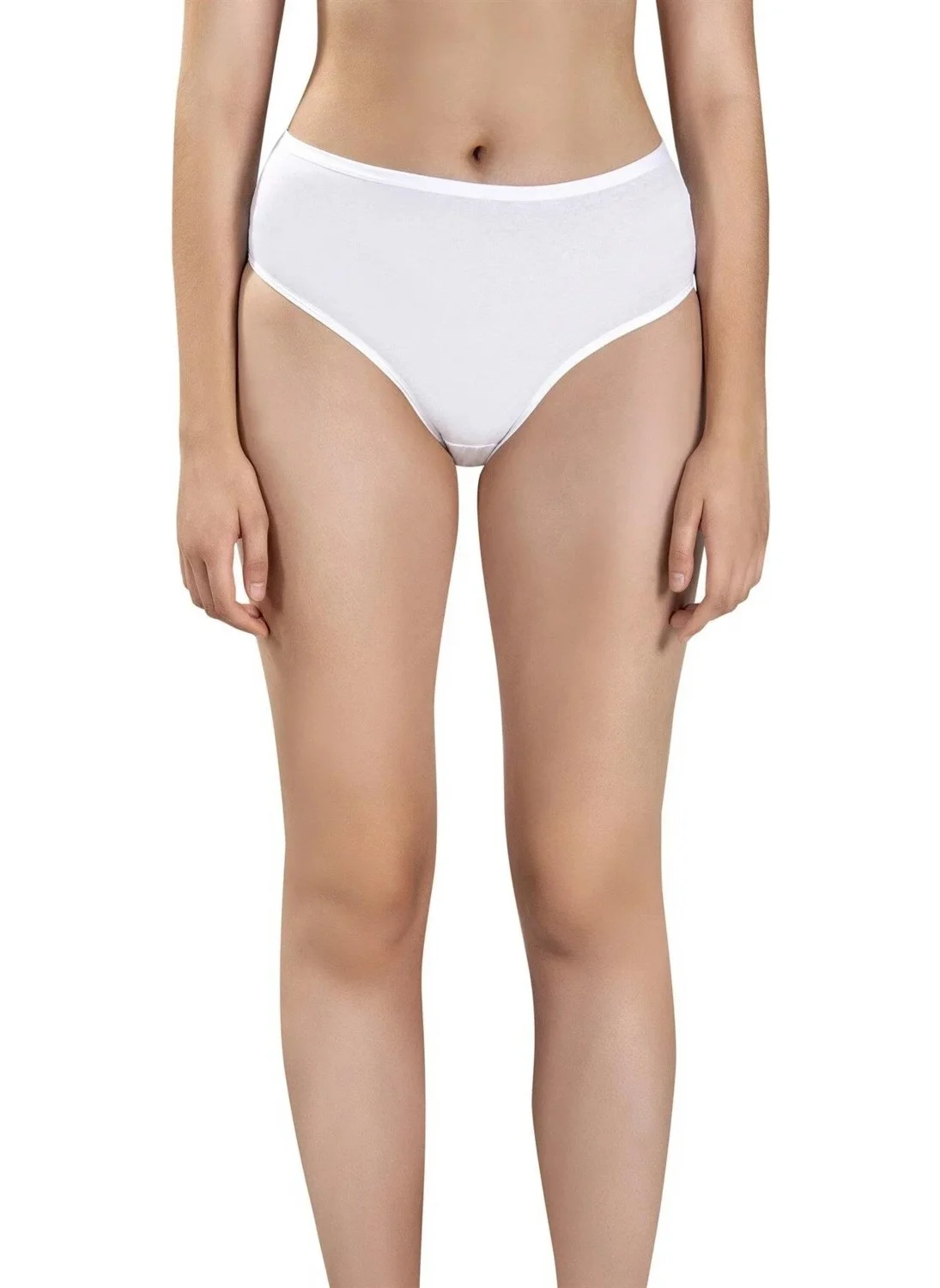Jiber Women's Cotton Lycra High Waist Panties 652- 6 Pieces