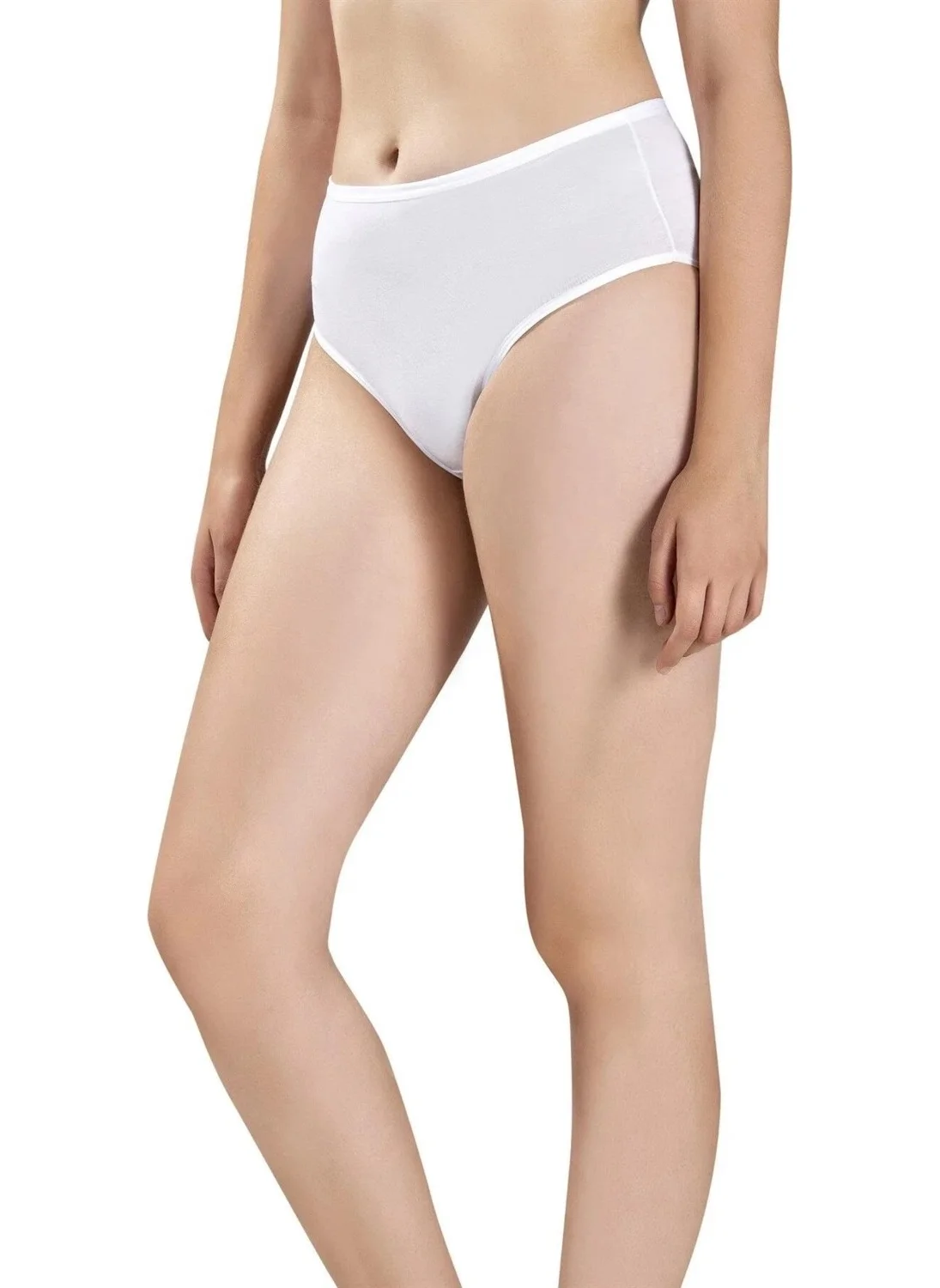 Jiber Women's Cotton Lycra High Waist Panties 652- 6 Pieces