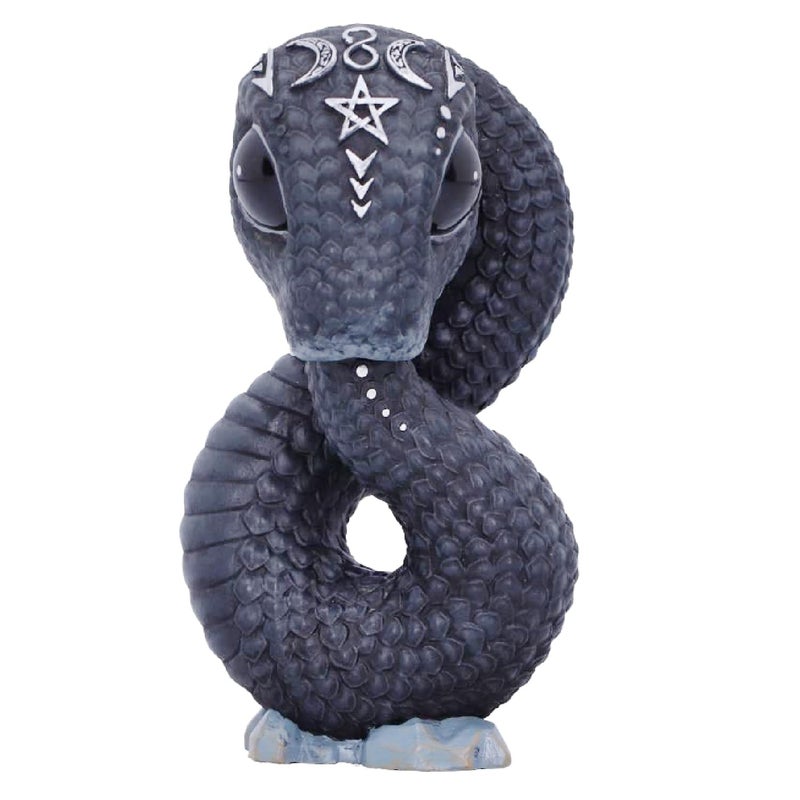 Nemesis Now Cult Cuties Ouroboros Snake 96cm Resin Black Ouroboros Occult Snake Figurine Scarily Adorable Snake Figurine Snake Gift Cast in the Finest Resin Lovingly HandPainted