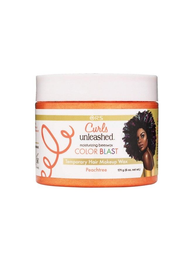 Curls Unleashed Shed Color Blast Peachtree Temporary Color Wax Infused With Beeswax & Castor Oil (6.0 Oz)  - Image 2