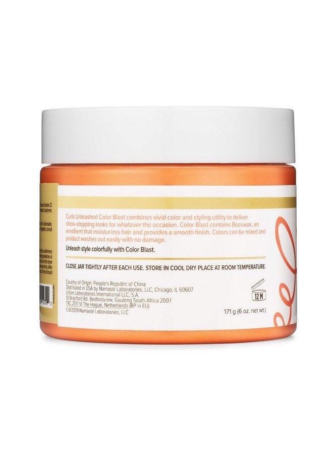 Curls Unleashed Shed Color Blast Peachtree Temporary Color Wax Infused With Beeswax & Castor Oil (6.0 Oz)  - Image 5