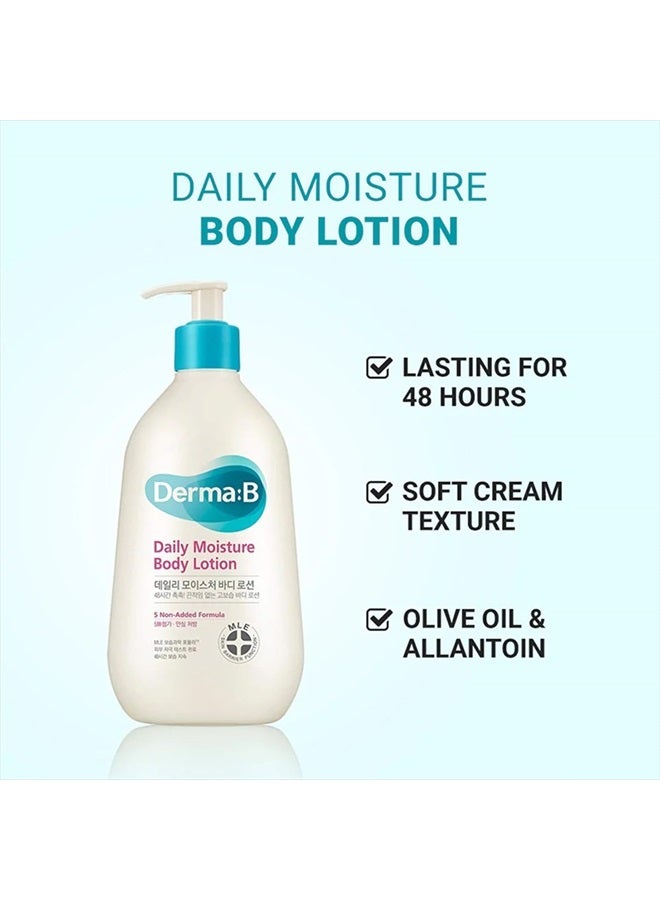 derma b Derma:B Daily Moisture Body Lotion 400 mL  - Image 3