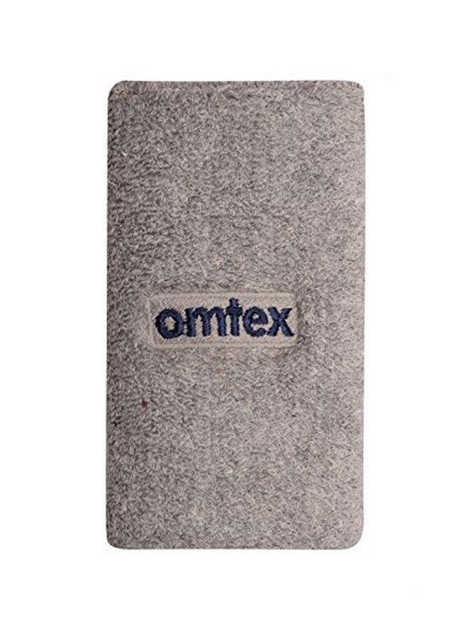 omtex Cotton Sweat Band Wrist Band / Wrist Support For Gym, Cricket, Running And Sports Activities 5 Inches (Grey) - Image 1