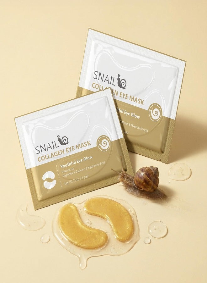 AKARY Collagen Eye Patches, Snail Collagen Eye Mask, For Puffy Eyes and Dark Circles, Hydrating & Soothing, Nourishing & Non Irritating Eye Mask, For All Skin Types. (Snail Collagen Eye Mask-10 Pairs - Image 2